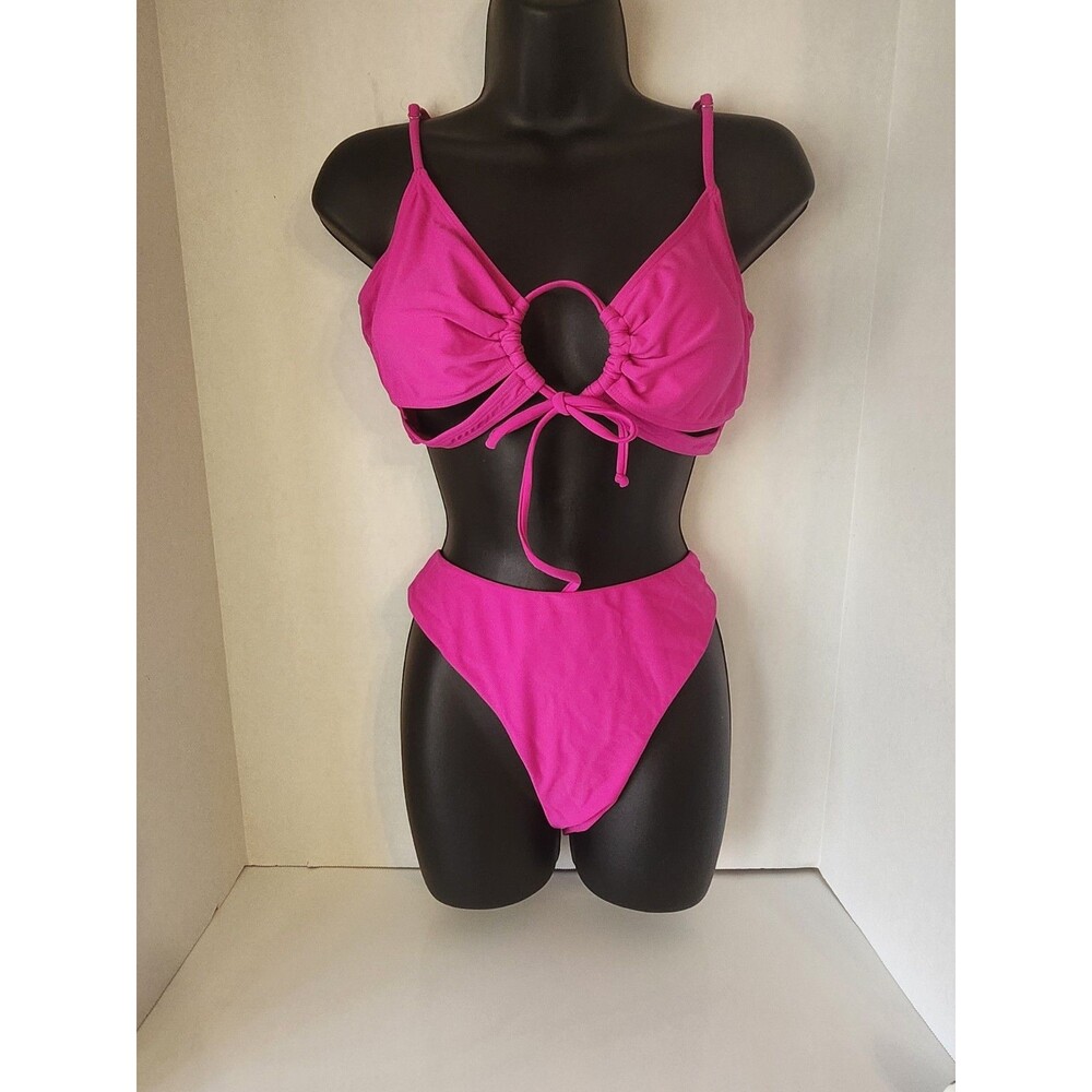 Zaful 2 Piece Hot Pink Size 8 Swimsuit